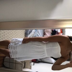 Size 2 strapless white dress